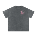 LET THEM Snow Washed Oversized Cotton T-Shirt