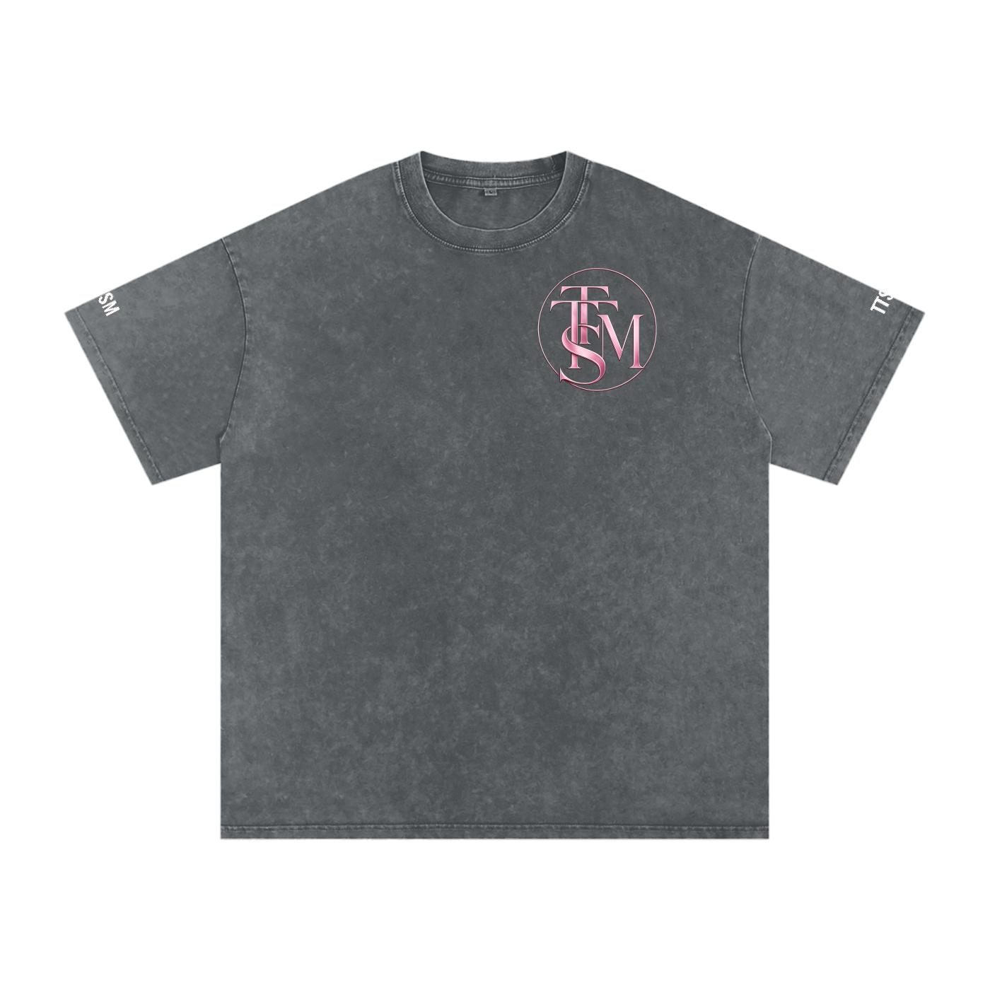 LET THEM Snow Washed Oversized Cotton T-Shirt