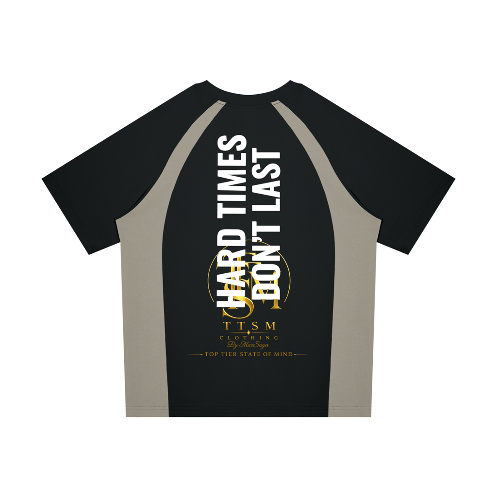 HARD TIMES DONT LAST Unisex Raglan Color Block T-Shirt