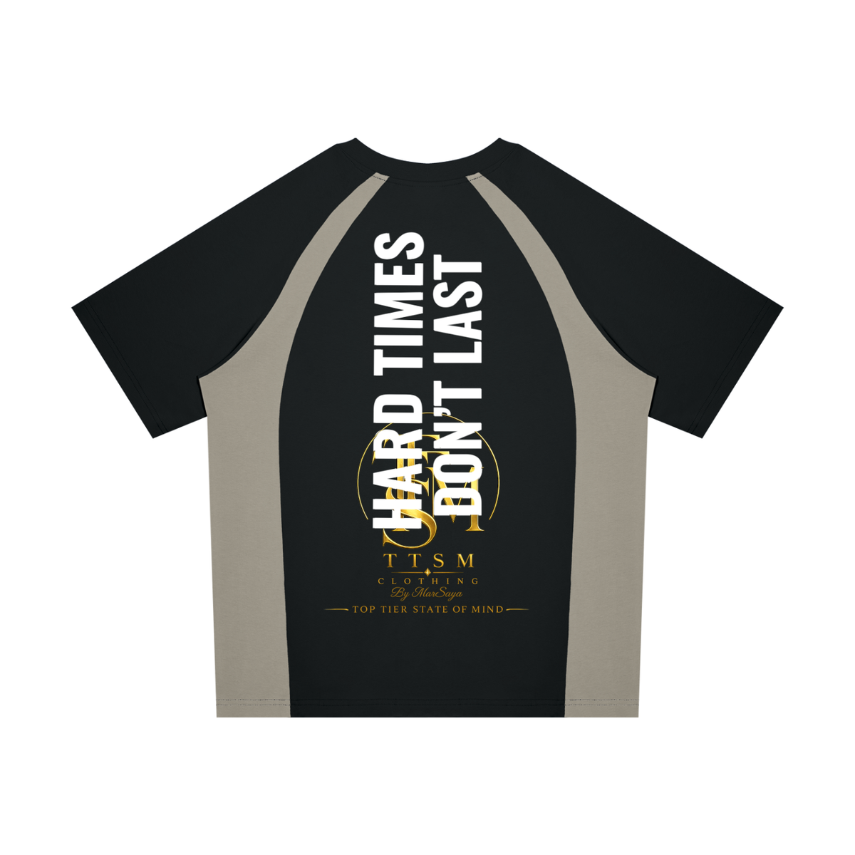 HARD TIMES DONT LAST Unisex Raglan Color Block T-Shirt