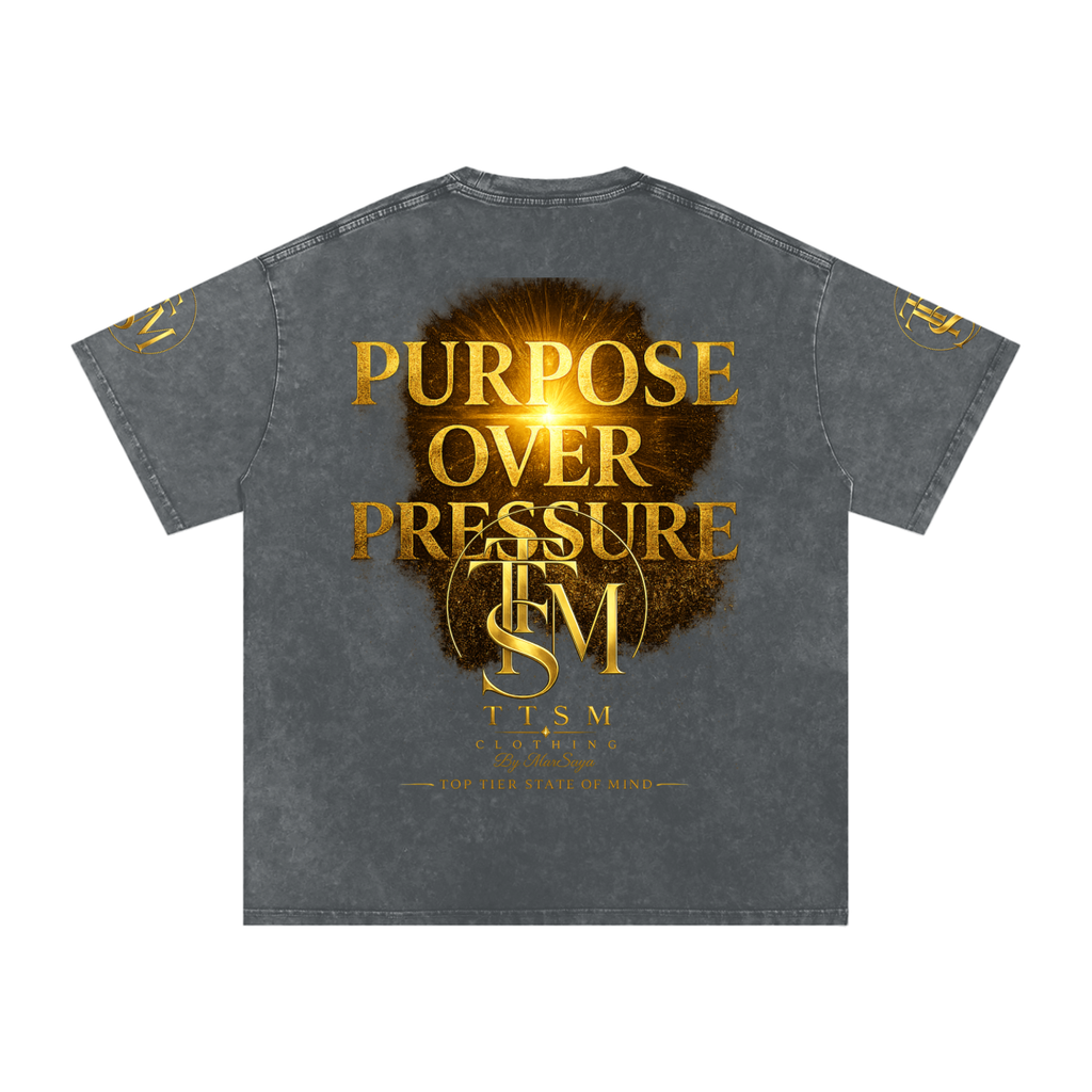 FAITH OVER FEAR. Snow Washed Oversized Cotton T-Shirt