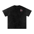 Snow Washed Oversized Cotton T-Shirt