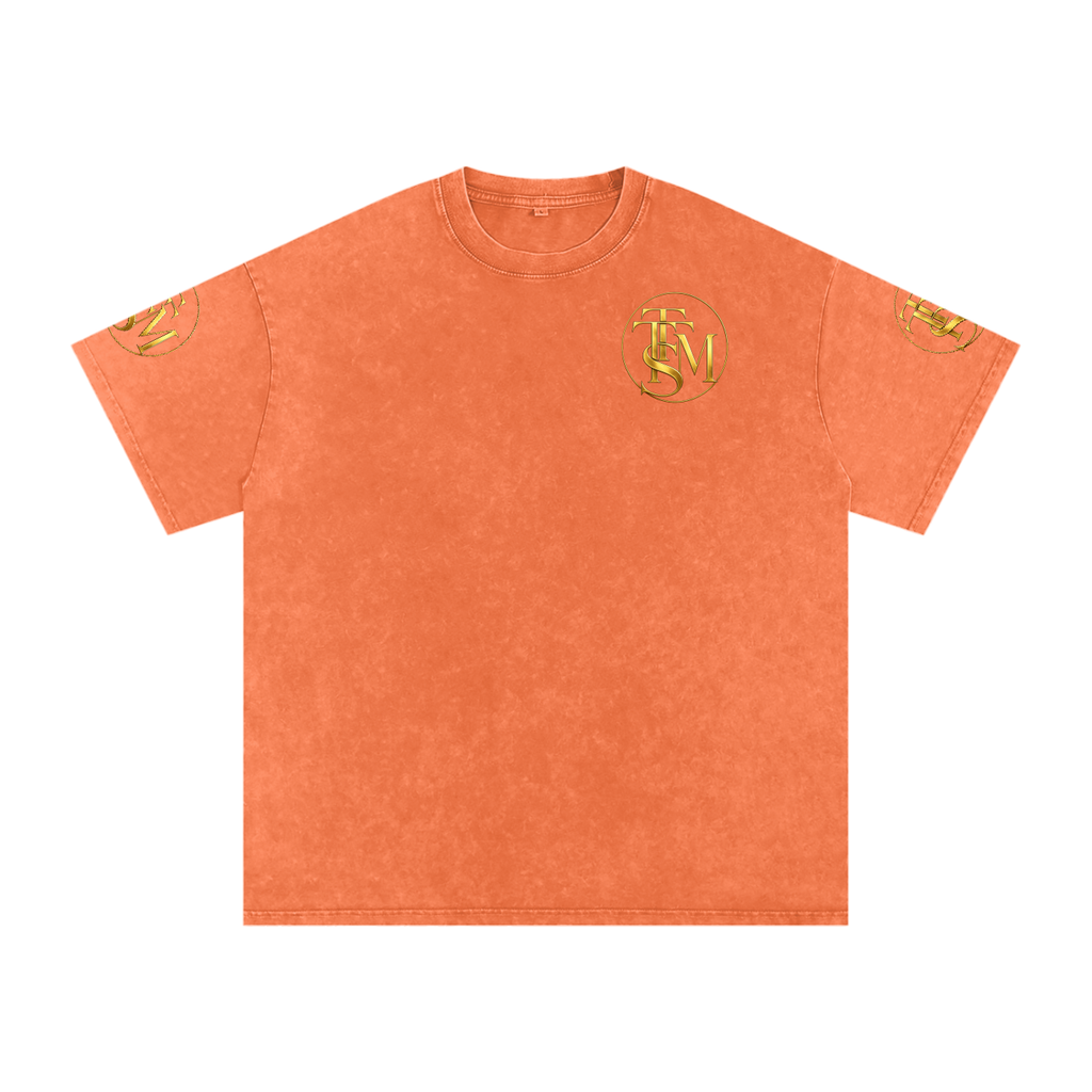 MY KID HAS SUPER POWERS Snow Washed Oversized Cotton T-Shirt