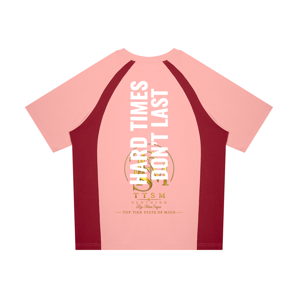 HARD TIMES DONT LAST Unisex Raglan Color Block T-Shirt