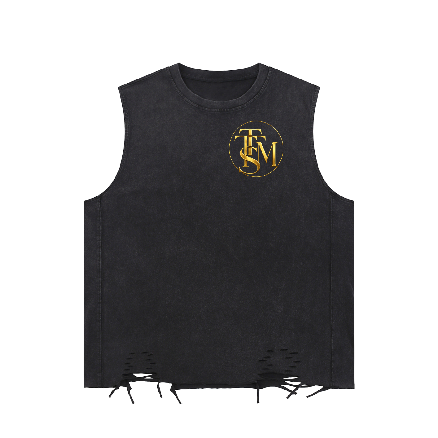 EARNED. NEVER GIVEN.  Washed Raw-Hem Tank Top