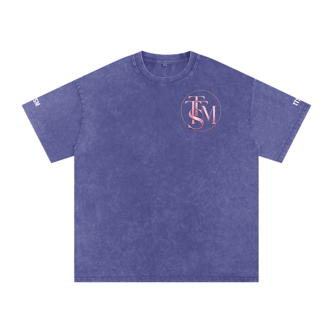 LET THEM Snow Washed Oversized Cotton T-Shirt